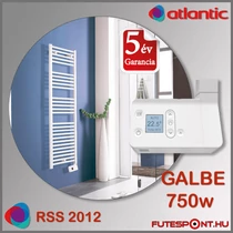 Atlantic RSS 2012 GALBE íves karú törölközőszárító 750W