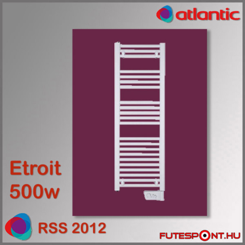 Atlantic Rss 2012 Etroit  törölközőszárító radiátor 500W