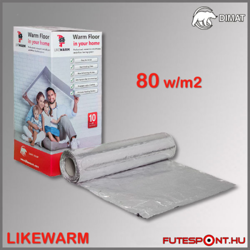 Likewarm alu fűtőszőnyeg 80W/m2
